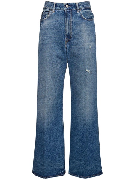 2022 wide leg high waist denim jeans