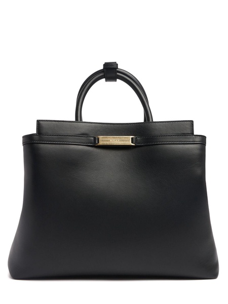 Deco daily leather tote bag