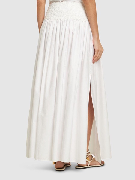 Cotton long skirt