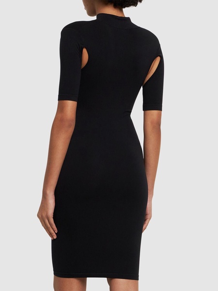 Sculpting jersey mini dress