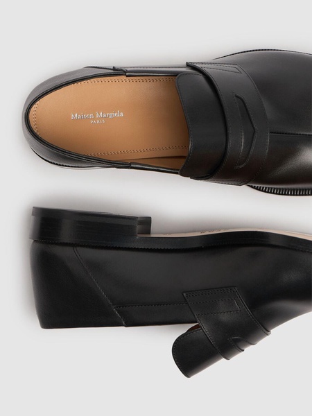 Leather Tabi loafers