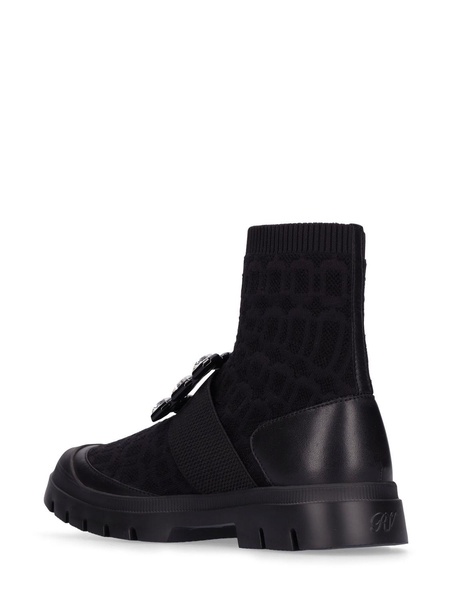 20mm Walkyviv knit sock ankle boots