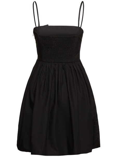 Cotton poplin mini dress