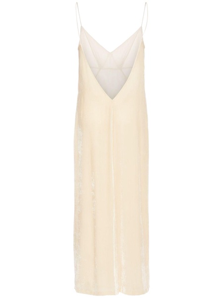 Fluid velvet long dress