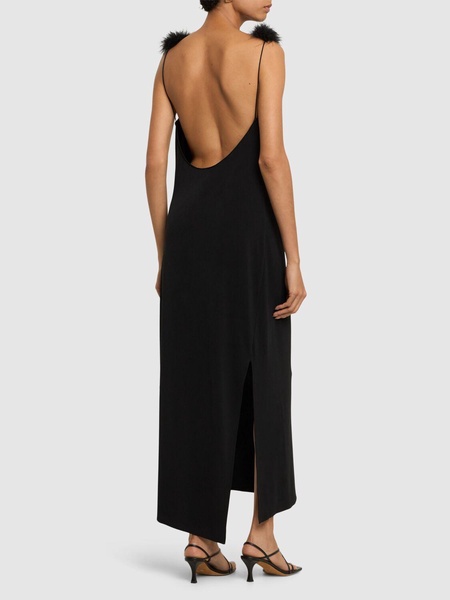 Boa jersey midi dress