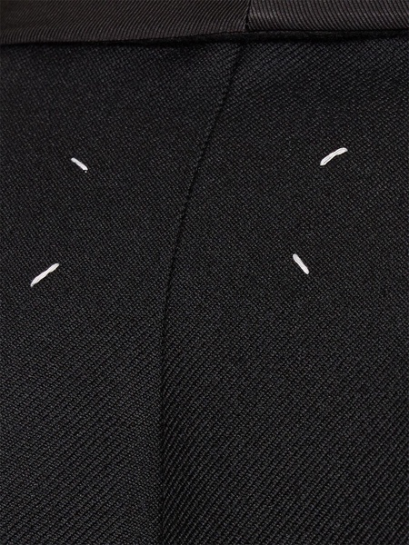 Wool & mohair twill coat