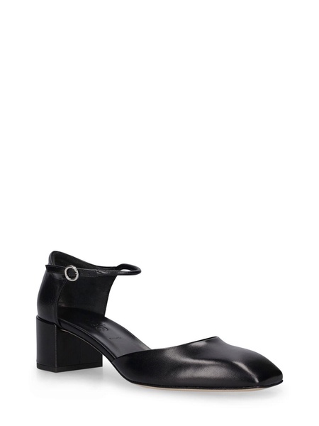 45mm Magda nappa leather heels