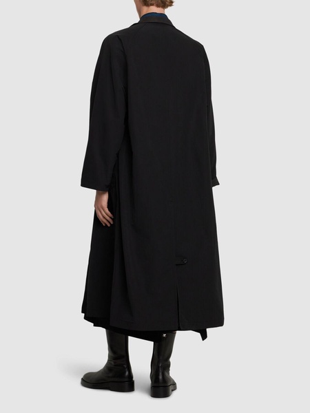 Cotton blend long coat