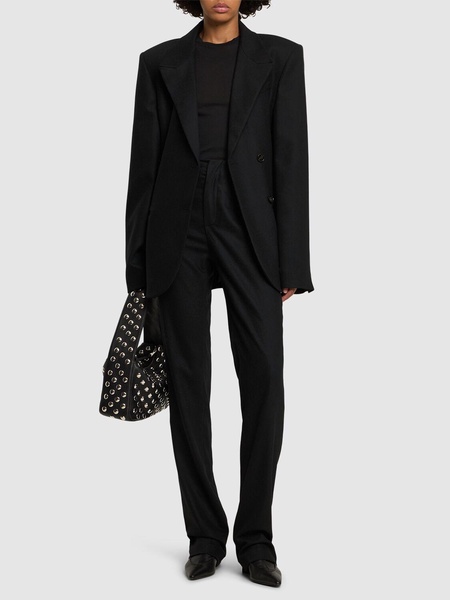 Morrison stretch wool straight pants