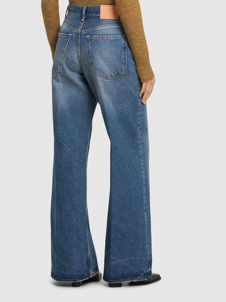 2022 wide leg high waist denim jeans