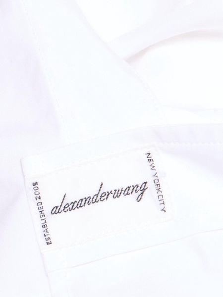 Asymmetrical poplin shirt