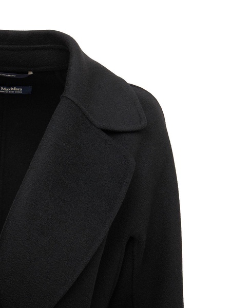Elisa wool belted long coat