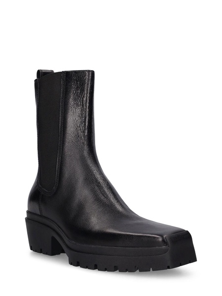 45mm Terrain crackled leather ankle boot