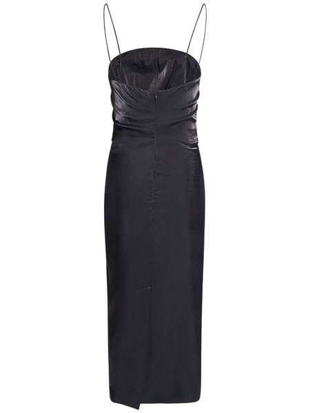 La Robe Carino satin midi dress