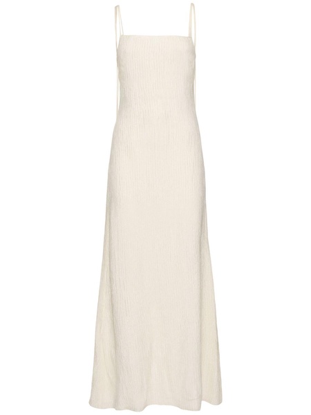 Avebury double plissé midi slip dress