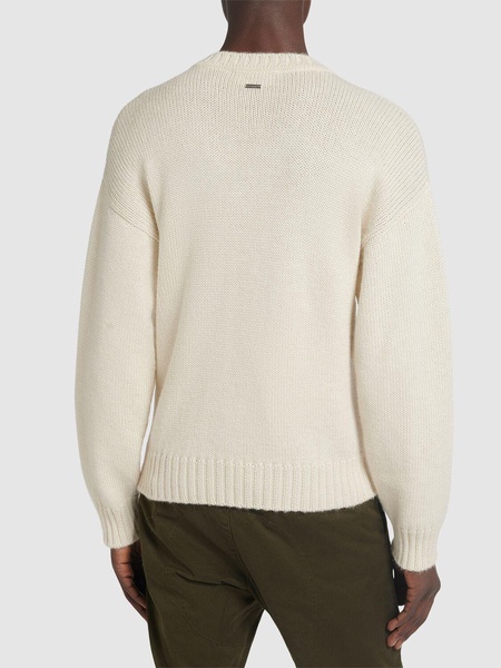 Crewneck alpaca sweater