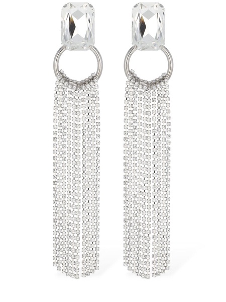 Crystal earrings w/ fringes
