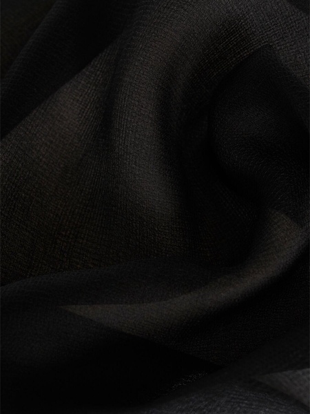 Couture bow silk organza top