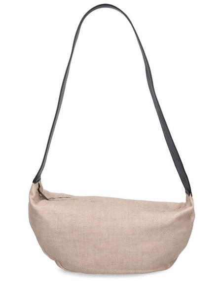 LVR Exclusive Small linen Crescent bag