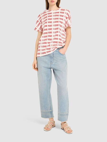 Printed jersey short-sleeved t-shirt