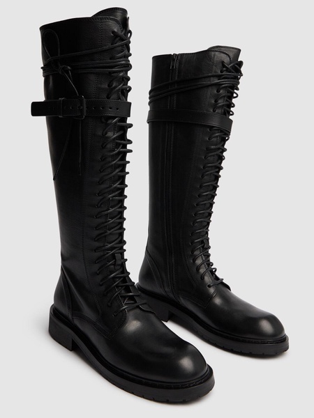 25mm Danny leather combat high boots