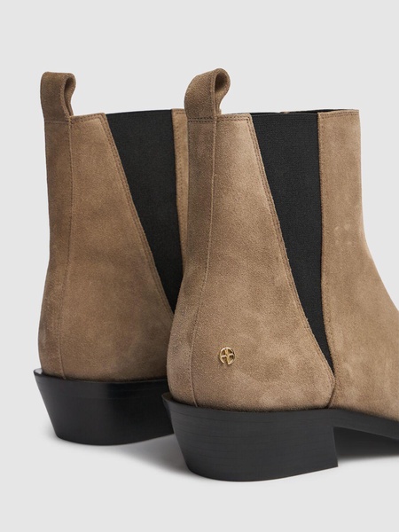 35mm Bekah suede flat boots