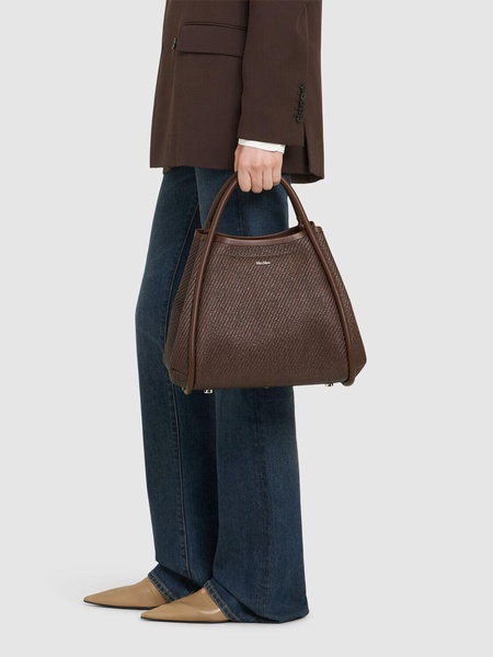 S Summer Marin raffia effect tote bag