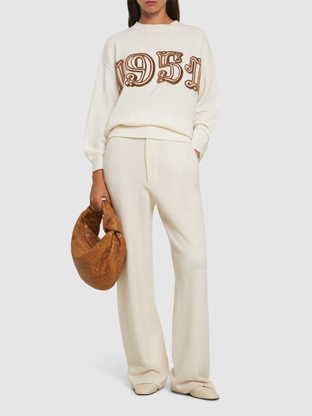 Fido wool & cashmere knit logo sweater