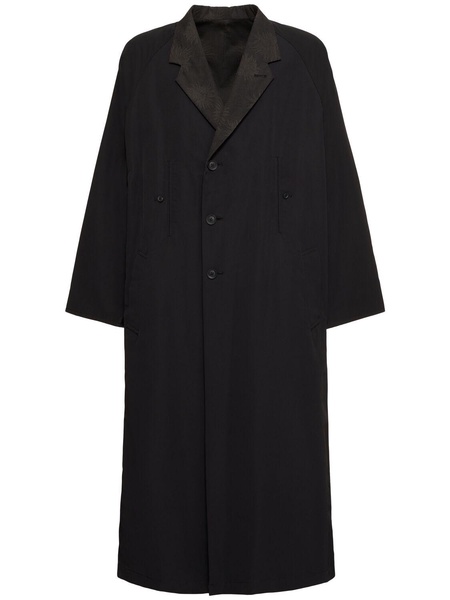 Cotton blend long coat
