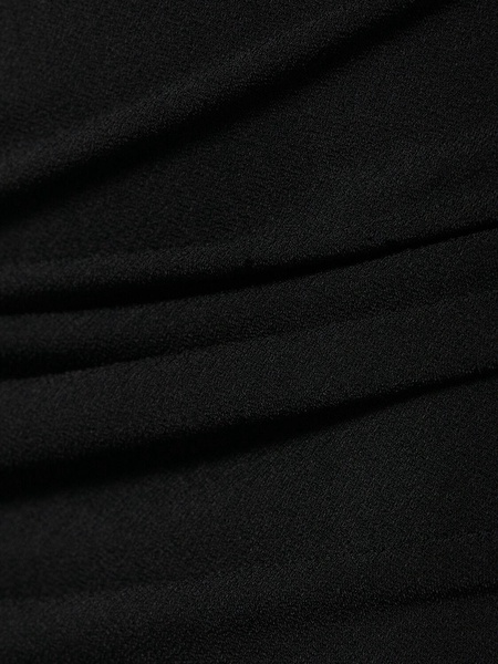 Stella open back jersey sablé long dress