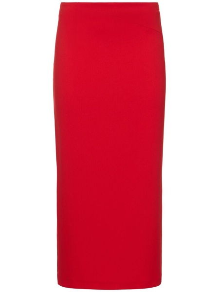 Technical split midi skirt