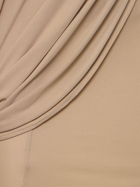 Draped viscose jersey mini dress