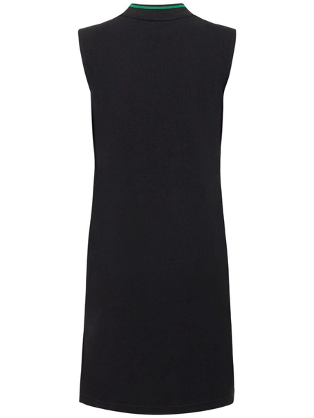 Logo print v-neck dress