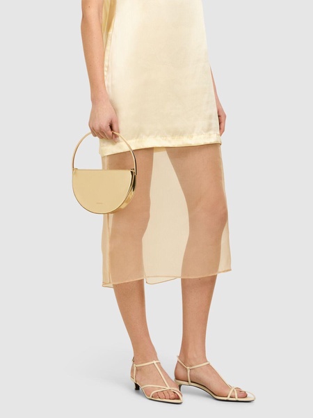 Mini Purist mirrored leather pouch