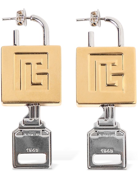 Lock & key earrings