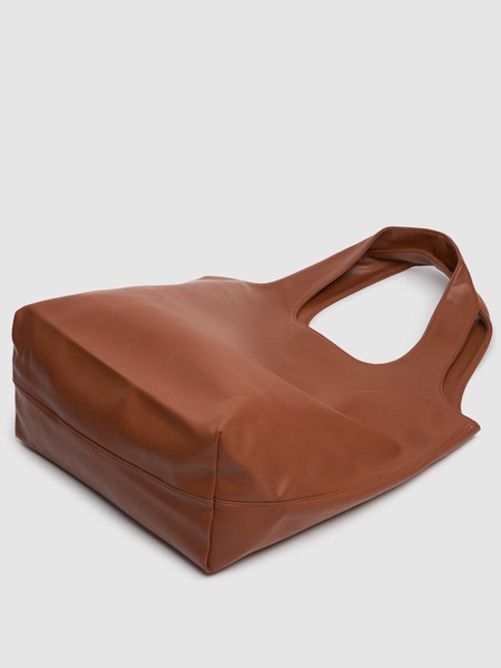 Ninon faux leather tote bag