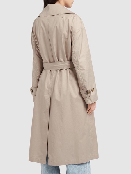 Mtrench twill trench coat