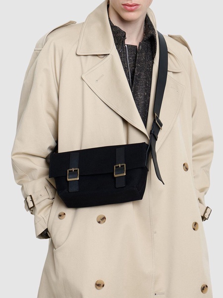 Folded satchel bag