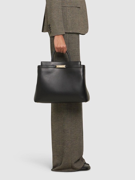 Deco daily leather tote bag