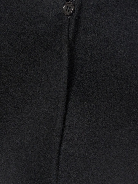 Raj collarless cashmere knit short coat