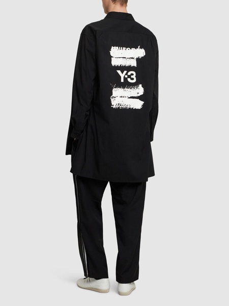 GFX logo cotton blend shirt