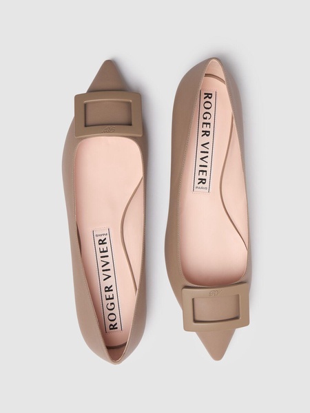 10mm Gommettine leather ballerinas