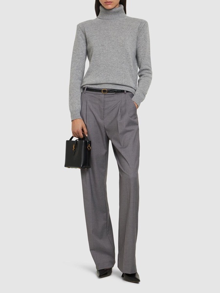 Cashmere knit turtleneck sweater