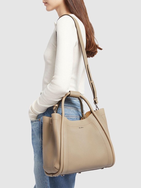 Medium Marin drummed leather bag