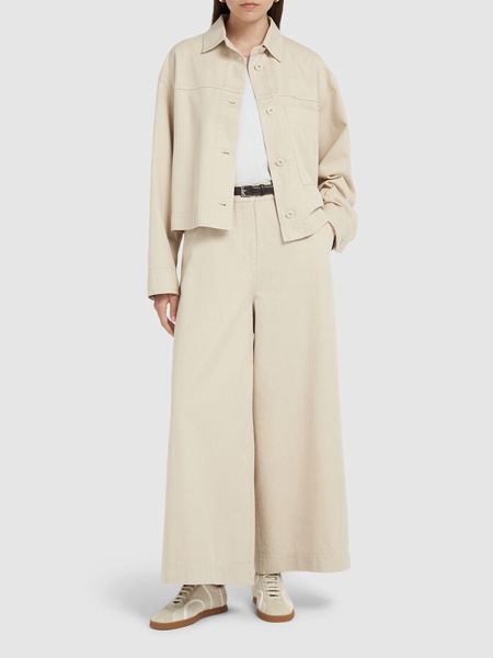 Disco cotton drill wide pants