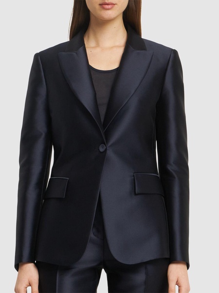 Mikado single breast blazer
