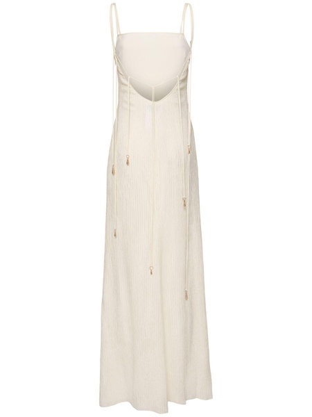Avebury double plissé midi slip dress