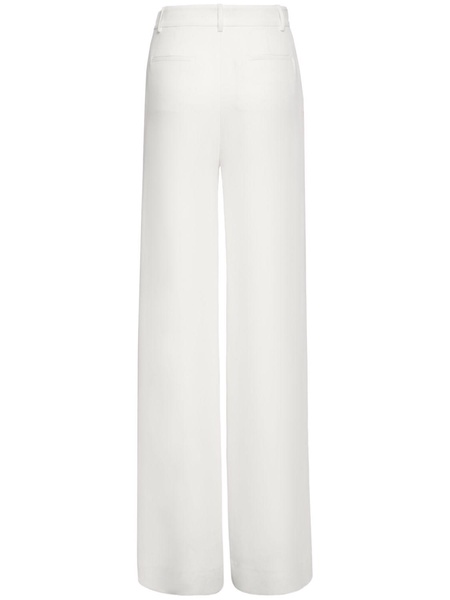 Silk cady high rise wide pants