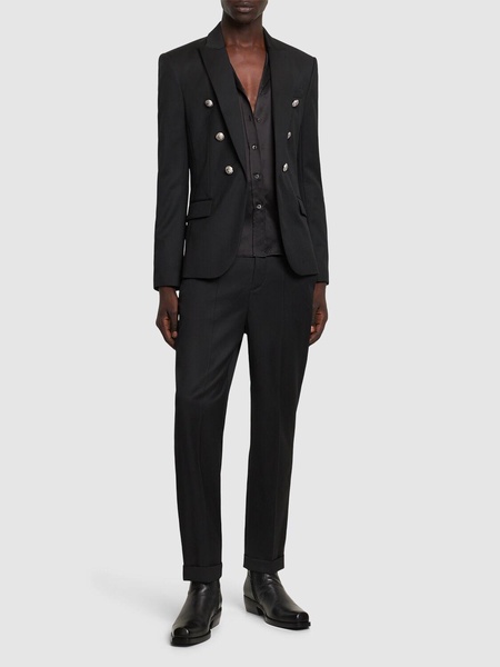 Wool single breasted blazer