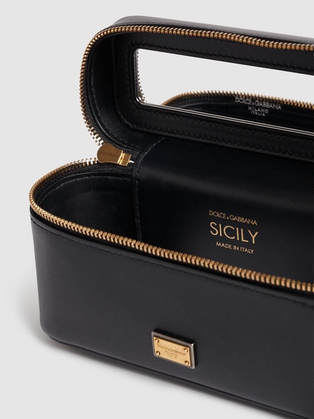 Small leather vanity case
